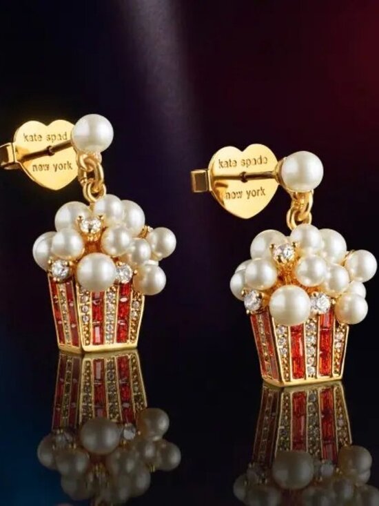 Carnival Popcorn Earrings - Picture 3 of 3
